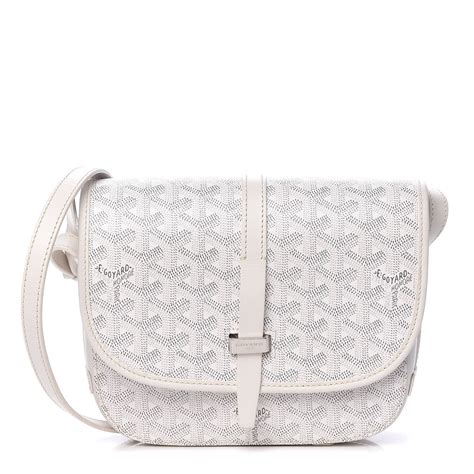 goyard messenger bag white|goyard belvedere pm price 2023.